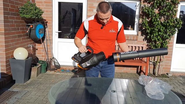 WORX WG547E 20V AKKU LAUBBLÄSER  // Worx Leaf Blower