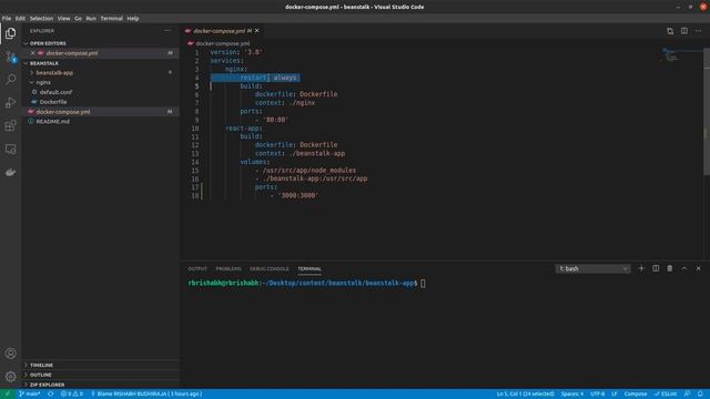 Creating NGINX Config | Deploying Dockerized Apps to AWS Elastic Beanstalk смотреть онлайн