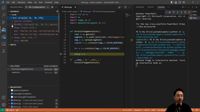 OpenCV Python HSV Color Space смотреть онлайн