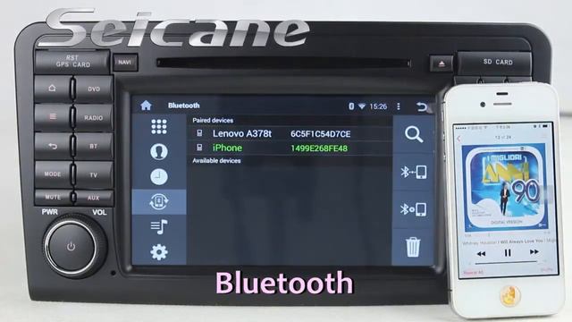 Seicane-Android 4.4 Comand Infotainment System for Mercedes Benz ML Class W164 with Voice Search CA смотреть онлайн