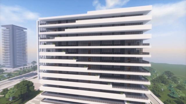 Minecraft Modern Apartment Building 8 (full interior) + Download смотреть онлайн