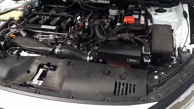 Mishimoto 2016+ Honda Civic 1.5 Turbo Performance Air Intake Before - After смотреть онлайн
