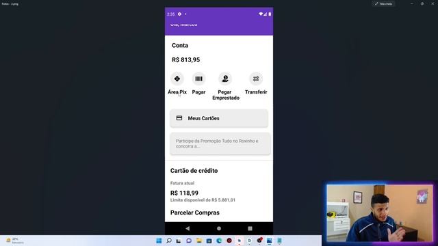 Android Studio - Criando a Interface Principal do App Nubank #1 смотреть онлайн