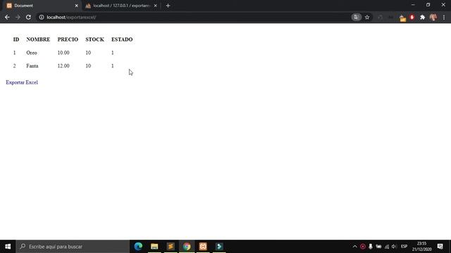 Exportar registro en archivo excel xls con PHP MYSQL PDO sin librerias смотреть онлайн