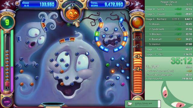 Peggle Deluxe: Any% Speedrun In 1:10:22 [Former PB]