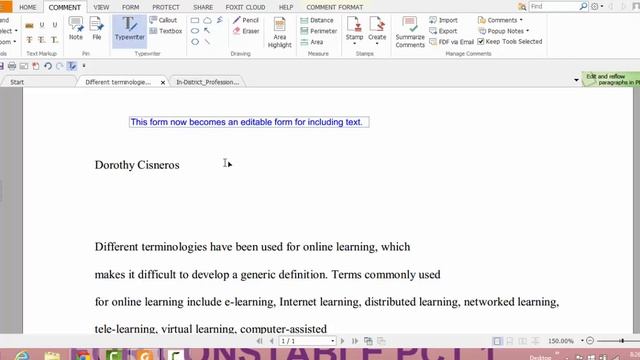 EDTC 3321 Video Tutorial Documents to PDF to Writeable Format using FoxIt Reader смотреть онлайн