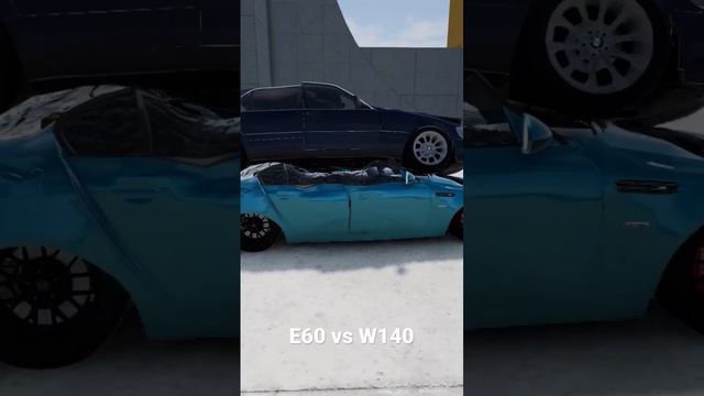 BMW E60 drop Mercedes W140 #automobile #bmwengine