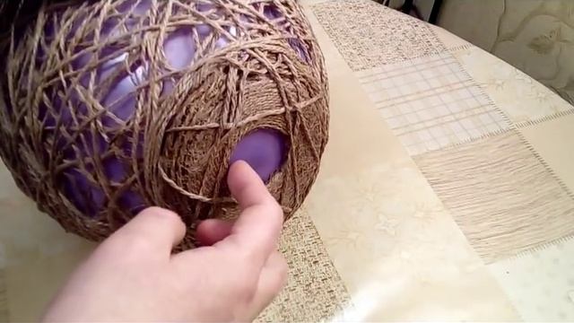 светильник из жгута своими руками. Легко и просто смотреть онлайн