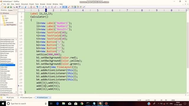 Java:How to create a Calculator using AWT #MCA #BSC смотреть онлайн