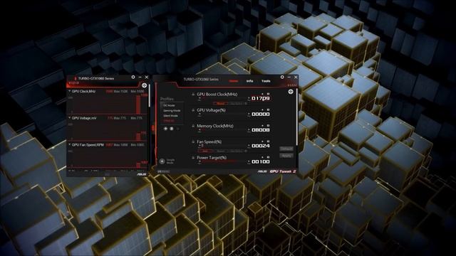 ASUS GTX 1060 TURBO Overclocking w/ GPU Tweak. смотреть онлайн