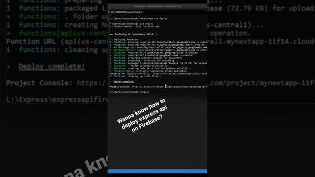 Deploying Express API to Firebase | Firebase functions | Serverless API https://youtu.be/LW26kpjGl2 смотреть онлайн