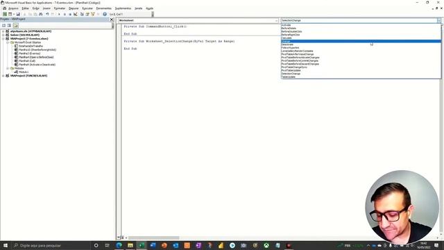 Eventos no VBA смотреть онлайн