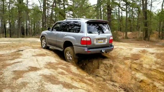 Лексус Lx470 имитации блокировок,a-trac на диагонали.Тойота лэнд круизер 100 Off Road. TLC100 4x4