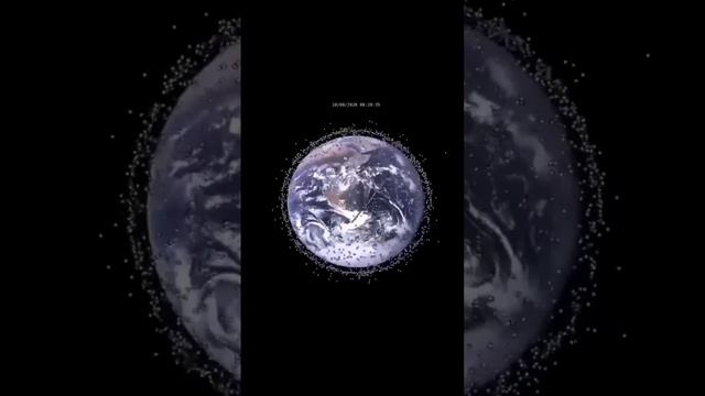 1 час движения всех искусственных спутников Земли 🛰️ смотреть онлайн