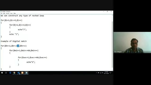 PHP program to print multiplication table inside table tag | php course in hindi смотреть онлайн