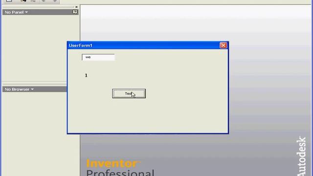 AutoDesk INVENTOR VBA 31 ( On Error ) смотреть онлайн
