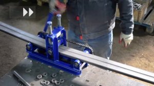 Профиль 40 на 20.  Пакетная прокатка на профессиональном трубогибе Цепон ПРО.  Инструкция. Наборные