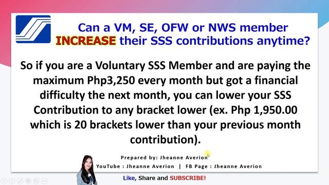 Can a Voluntary, Self-Employed, OFW and NWS Increase or Decrease SSS Contribution Anytime смотреть онлайн