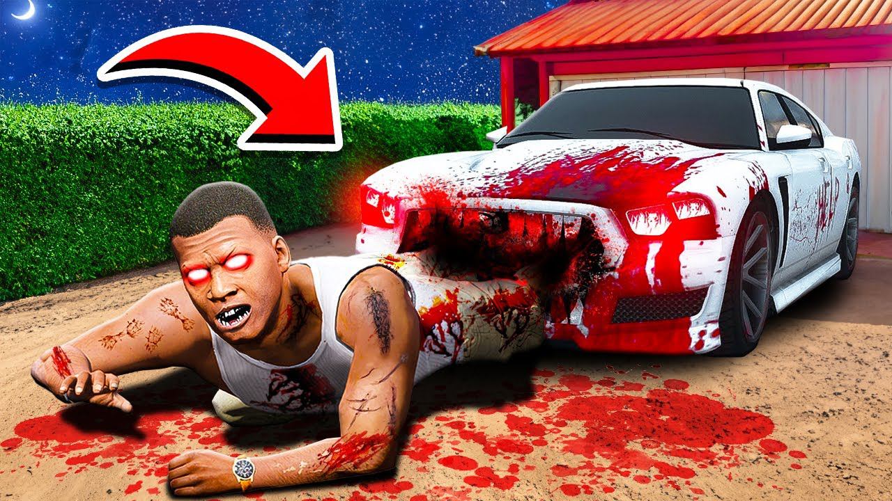 КОШМАРНЫЙ ФРАНКЛИН И КОШМАРНАЯ МАШИНА СЛЕДЯТ ЗА МНОЙ ГТА 5 МОДЫ МУРКА смотреть онлайн