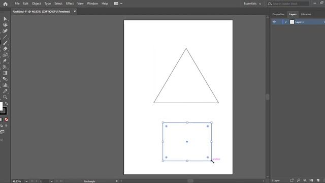 How to make Right and equilateral triangle in Adobe Illustrator смотреть онлайн