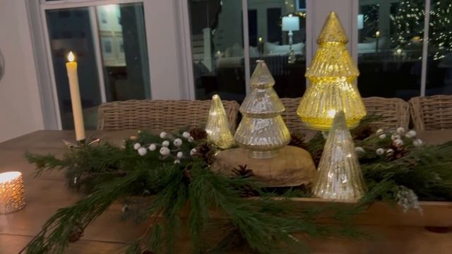 Candlelight Christmas Home Tour  |  Magical, Cozy Farmhouse Tour With Christmas Lights At Night 202