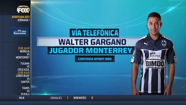 "No quiero estar más en Monterrey": Walter Gargano смотреть онлайн
