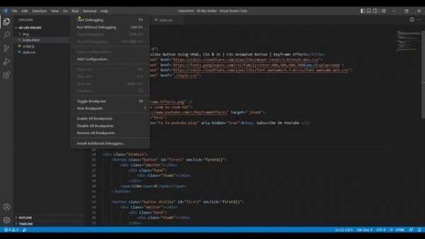 Like and Dislike Animation Button Using HTML CSS & JavaScript | Keyframe Effects