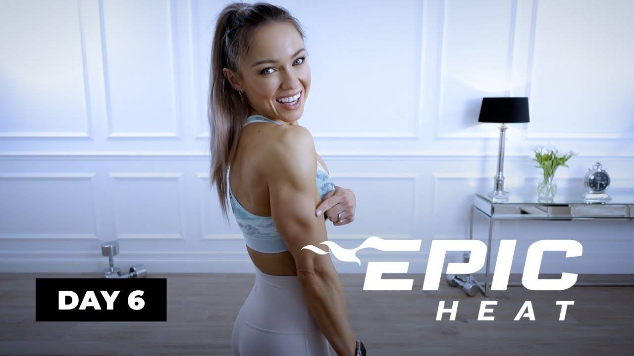 Caroline Girvan - CHARGED 30 Min Chest and Triceps Workout | EPIC Heat | Day 6 смотреть онлайн