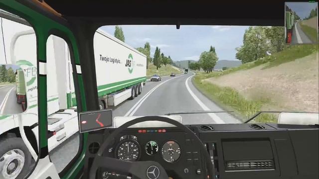 ETS2 1.28 public beta GreatPoland Mercedes 1632 Rzeszow - Kosice смотреть онлайн