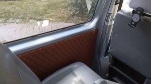 Тюнинг, обшивка салона авто из экокожи в ромб