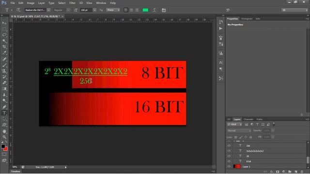 What is 8 bit & 16 bit? I Difference between 8 bit & 16 bit I Adobe Photoshop cs 6 in Tamil I смотреть онлайн