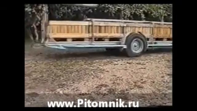 Тележки прицепы для перевозки контейнеров в садах плодовых питомниках