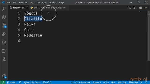 Python - Ejercicio 812: Leer Todo el Contenido de un Archivo con readlines() Sobre una Lista смотреть онлайн