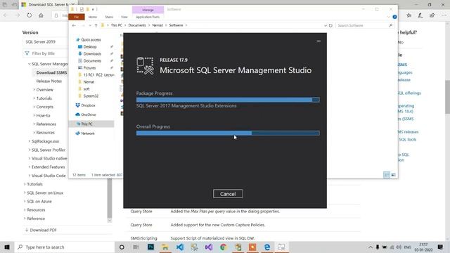 How to Install SQL Server Management Studio - IN HINDI смотреть онлайн