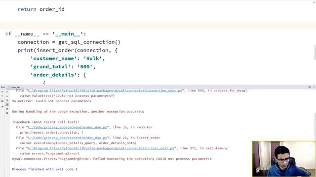 Grocery Store Application - 5. Insert order functionality | Python project tutorial смотреть онлайн