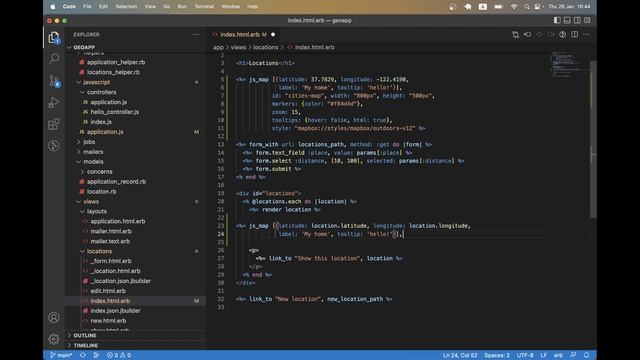 Ruby on Rails #107 How to display locations on a map with Mapbox API and gem Mapkick like AirBnB смотреть онлайн
