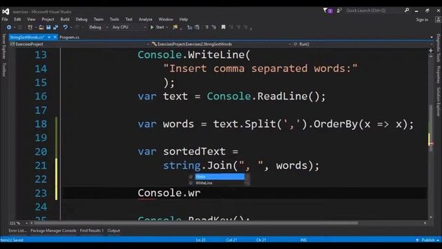 string sort words in c# смотреть онлайн