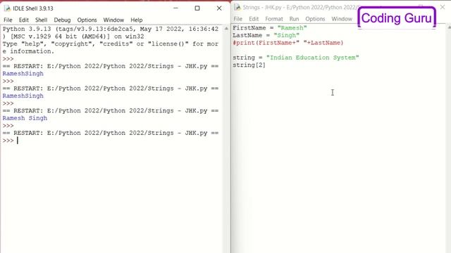 6. Strings in Python - Free Python Course 2022 Online - Python Programming in Hindi смотреть онлайн