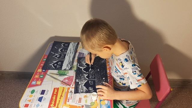 Рисуем гуашью - зимний городок ( секретный способ ) смотреть онлайн