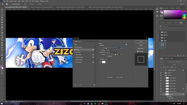 Sonic Header | Photoshop Speed Edit смотреть онлайн