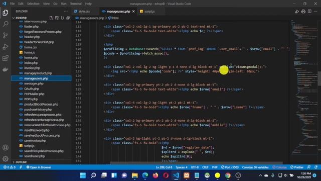 Design view message modal in admin panel using HTML,CSS,Javascript and Bootstrap смотреть онлайн