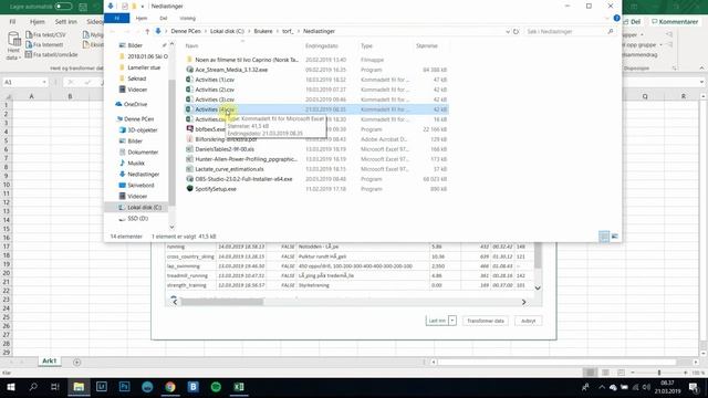 Garmin to Excel. Export CSV-file to workout diary смотреть онлайн