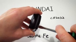 Hyundai Santa Fe Key Fob Battery Replacement (2019 - Present)
