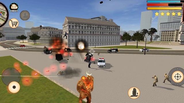 Stone Giant (Stone Man Fight Army Man) Stoneman Tossing Feet on the Ground - Android Gameplay HD смотреть онлайн