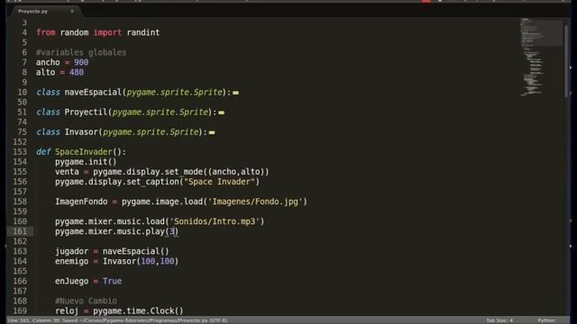 Curso Pygame 22 - Música y Sonidos смотреть онлайн