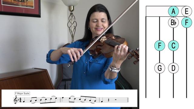 F major scale & arpeggio, 1 Octave - Violin смотреть онлайн