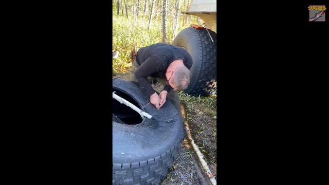 Вездеход 6х6 "ТАЙМЕНЬ". Путешествие на о.Дикое. День 2 смотреть онлайн