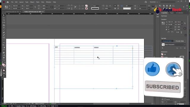 Working with tables in Adobe InDesign | Learn how to create table in InDesign смотреть онлайн