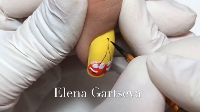 Рисуем вишенку гелем BANDI смотреть онлайн